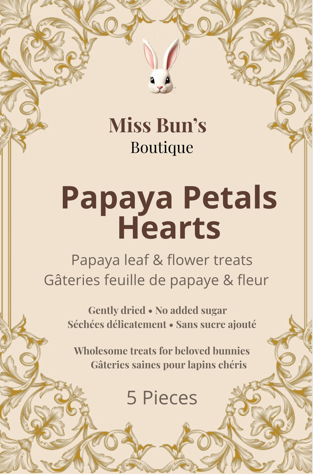 Cœurs de pétales de papaye