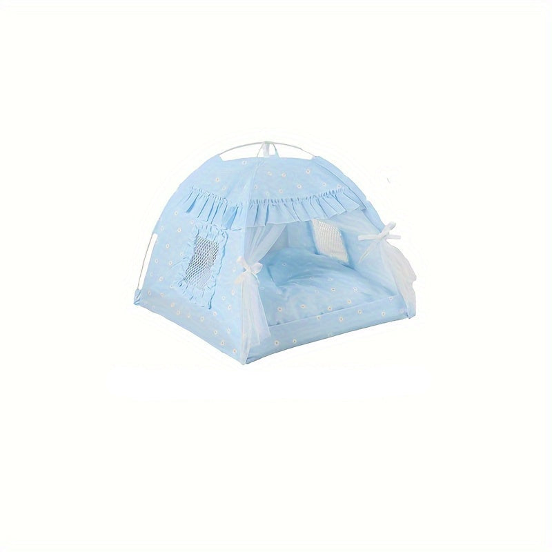 Lace Pet Tent – Cozy Indoor & Outdoor Hideout for Small Pets