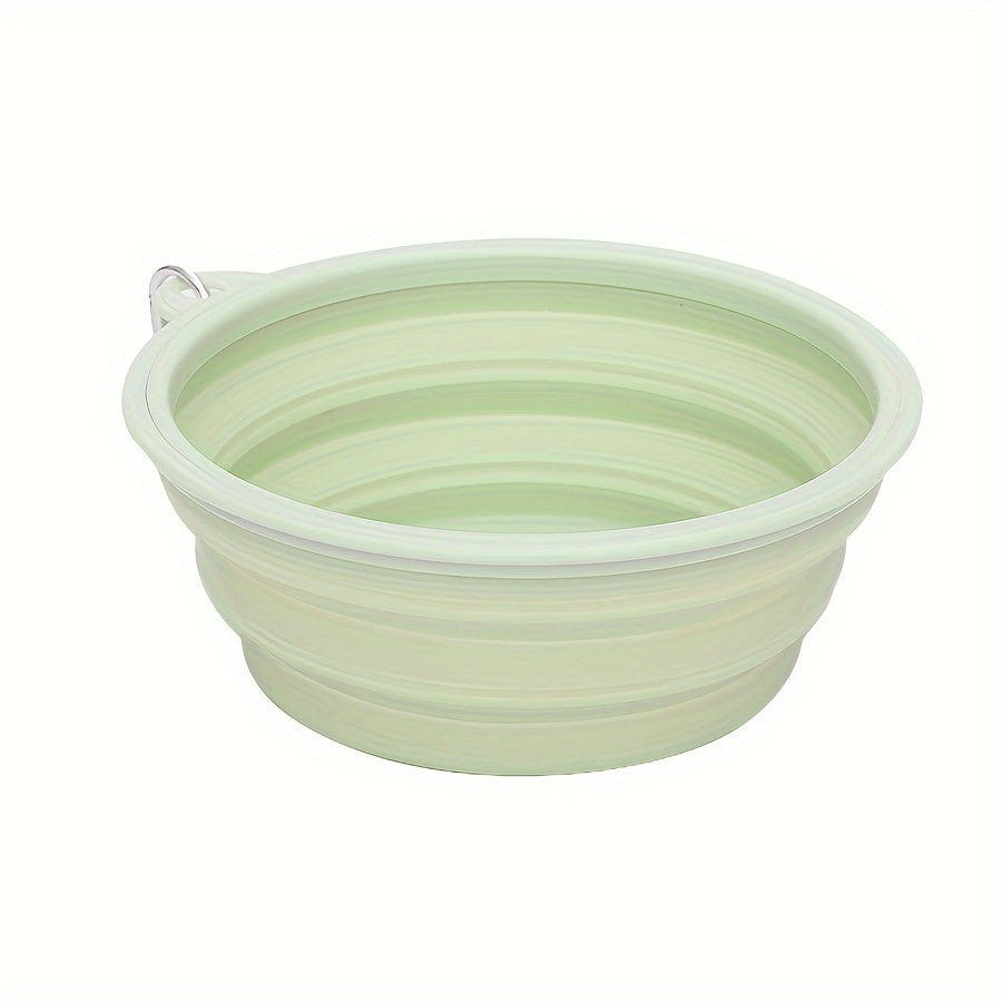 Macaron Collapsible Silicone Travel Bowl for Rabbits – 11.83oz, Foldable & Lightweight
