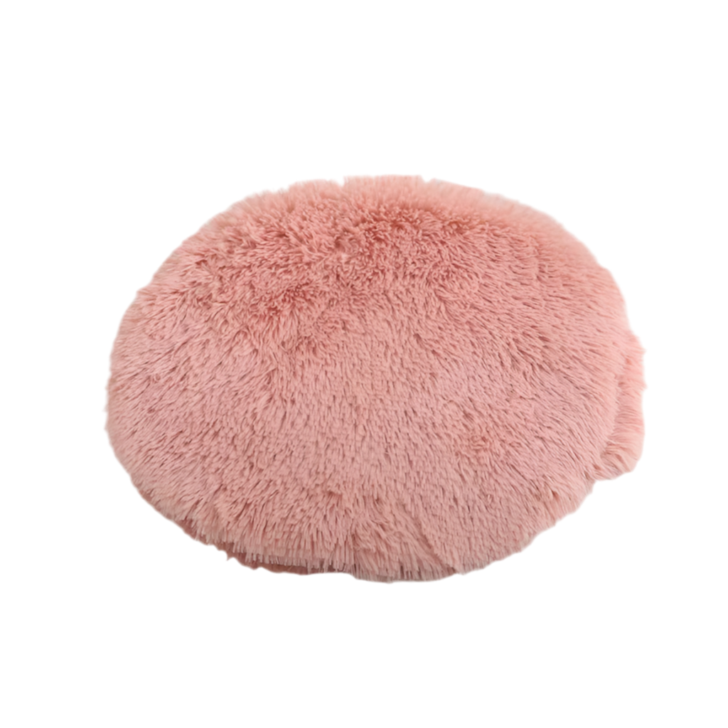 Tapis rond en peluche pour lapin – Coussin de couchage en polaire douce pour petits animaux
