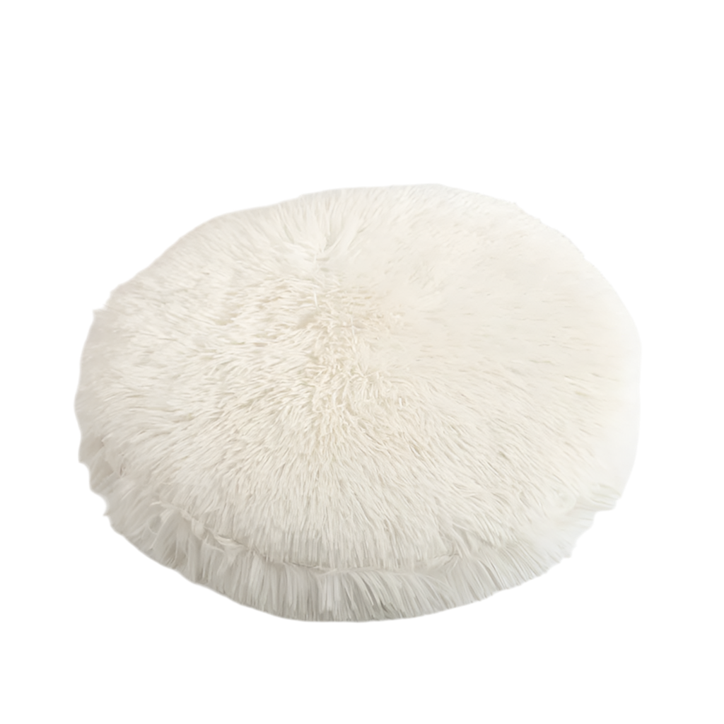 Tapis rond en peluche pour lapin – Coussin de couchage en polaire douce pour petits animaux