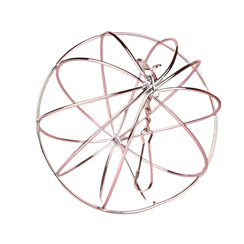 Boule de foin suspendue en acier inoxydable – Mangeoire pour lapins et petits animaux