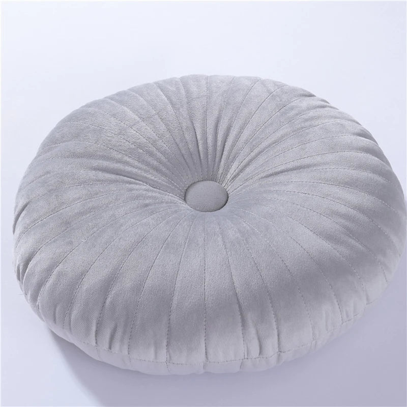 Round Plush Floor Cushion for Rabbits – Soft Tatami-Style Bed Pad