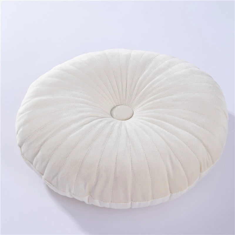 Round Plush Floor Cushion for Rabbits – Soft Tatami-Style Bed Pad