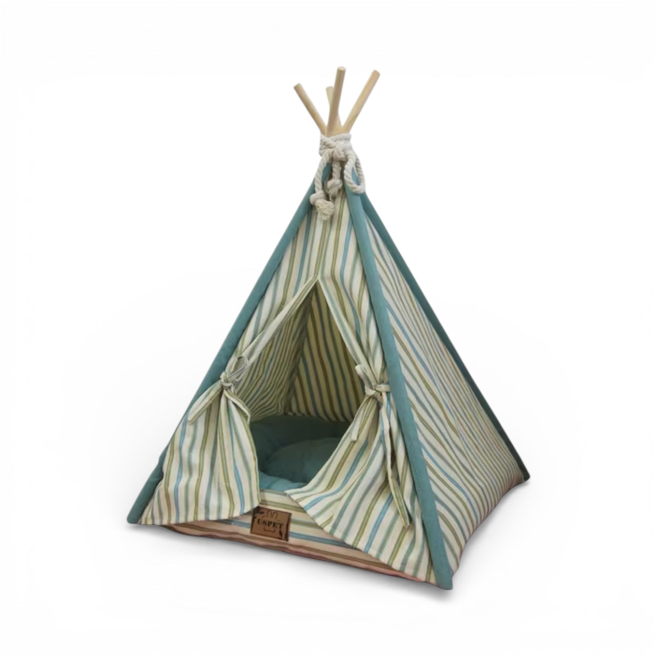 Tente cachette en toile avec coussin – Abri intérieur pour lapins