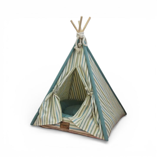 Tente cachette en toile avec coussin – Abri intérieur pour lapins