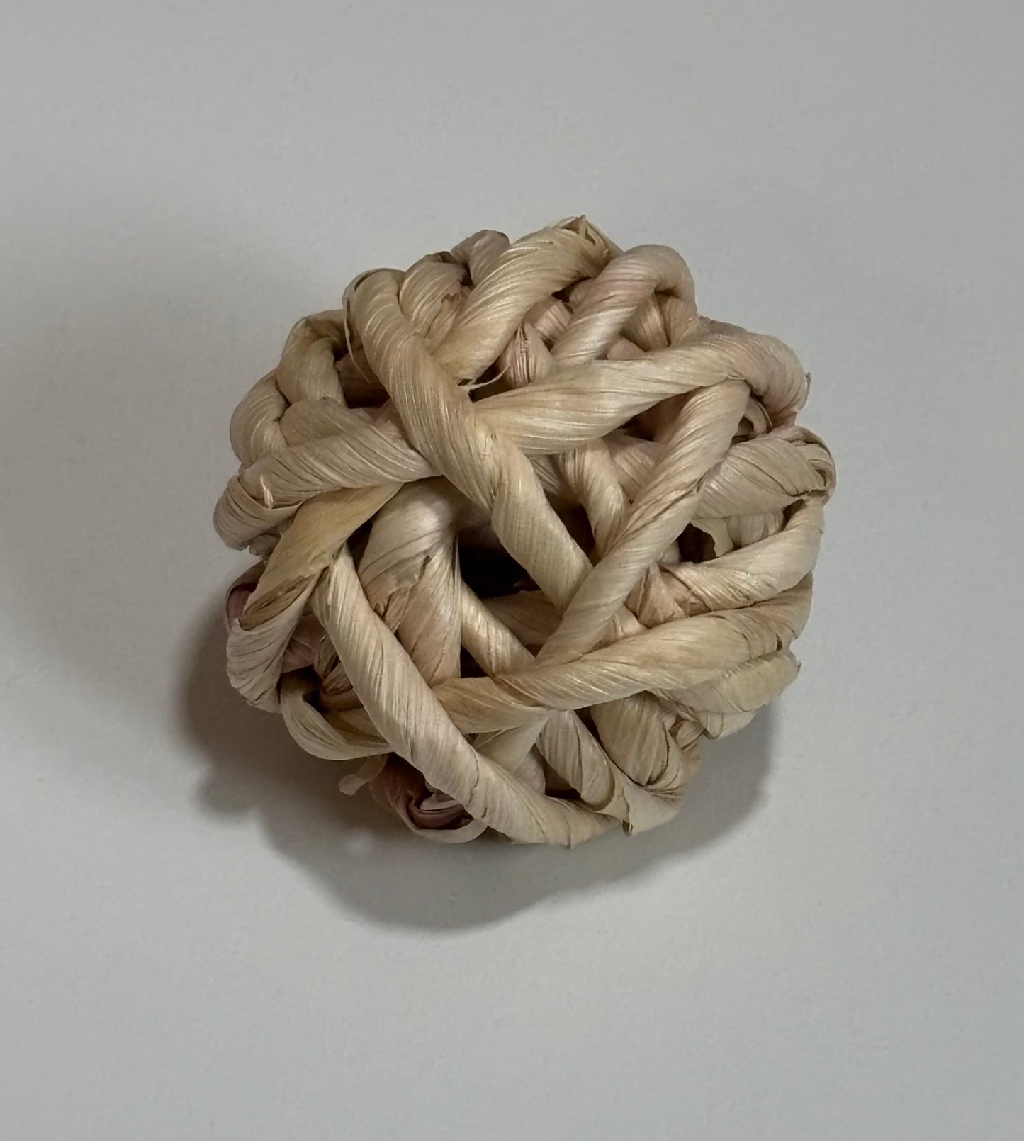 Natural Chew Balls for Rabbits – Seagrass, Corn Leaf & Rattan | Sold Individually or in Set of 4