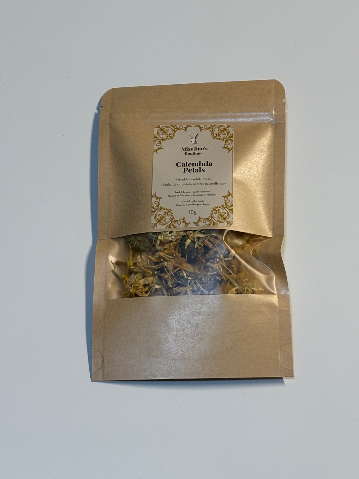 Calendula Petals – Natural Dried Marigold Flowers for Rabbits (10g)