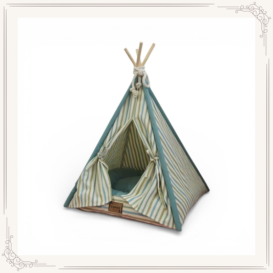 Tente cachette en toile avec coussin – Abri intérieur pour lapins