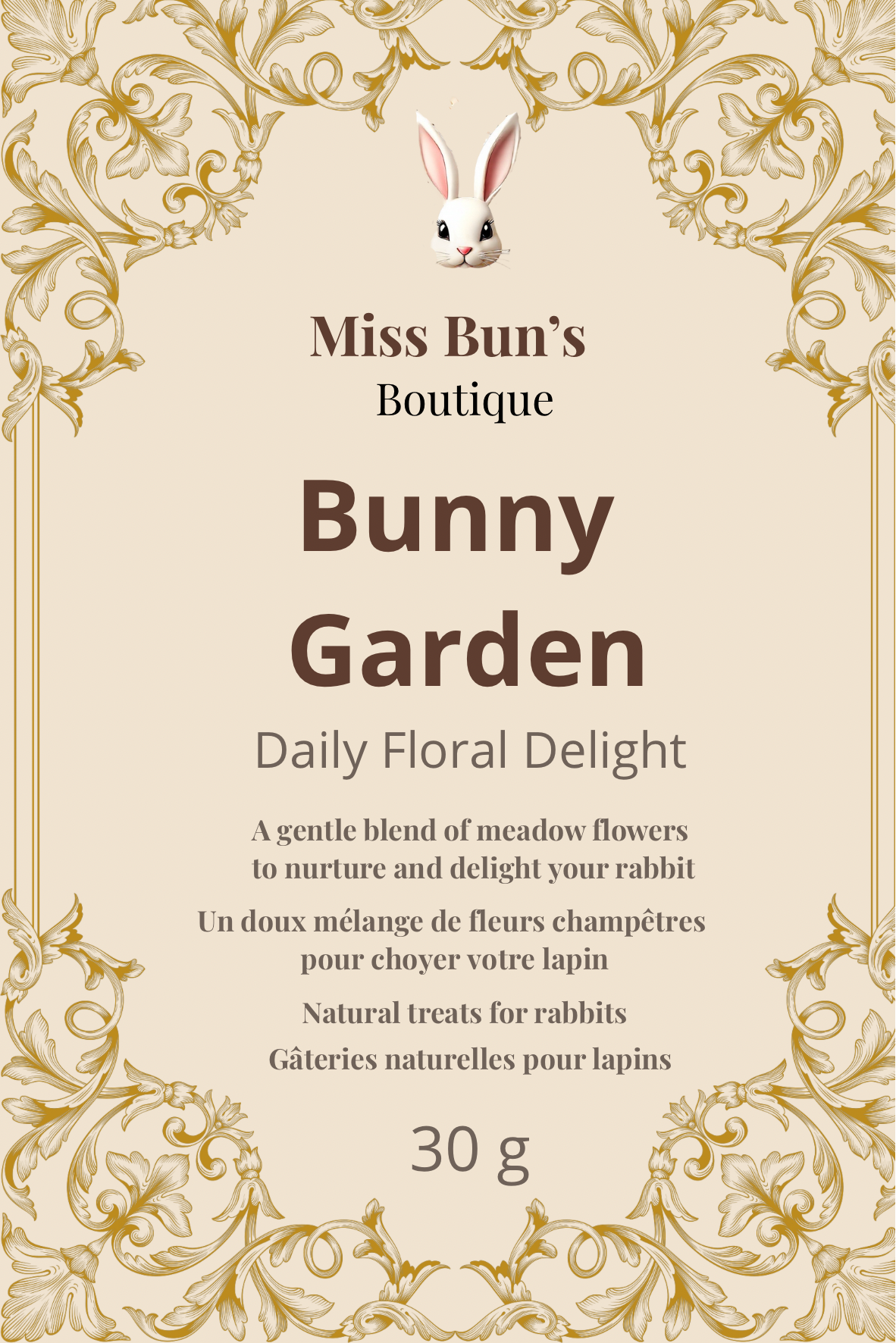 Bunny Garden – Foraging Floral Mix for Rabbits (30g)