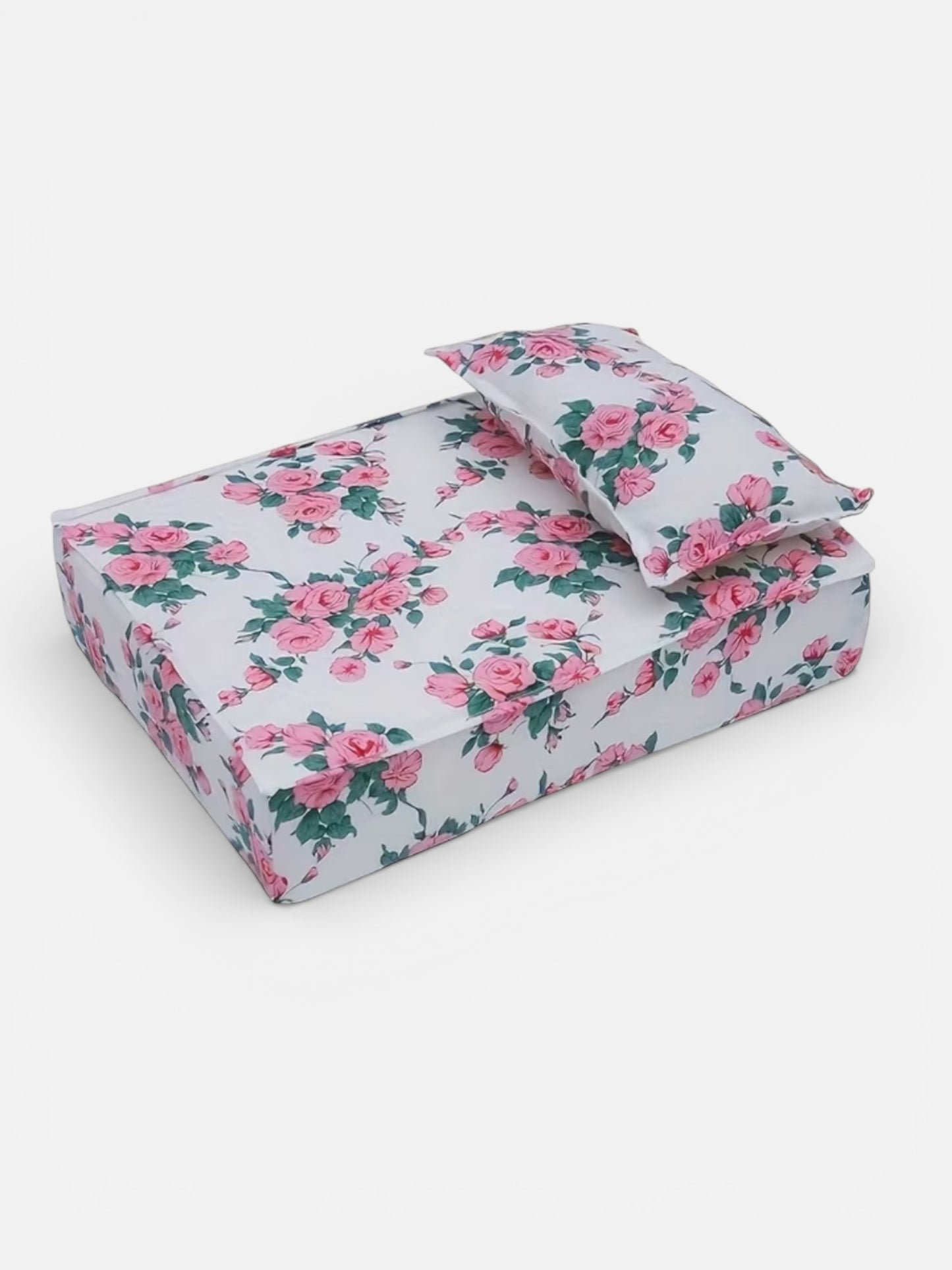 Ensemble Coussin & Matelas Floral pour Lapin