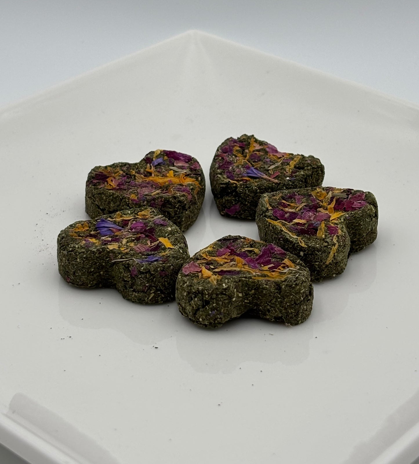 Cœurs de pétales de papaye