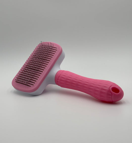 Brosse de toilettage autonettoyante pour lapins – Élimination douce du poil mort