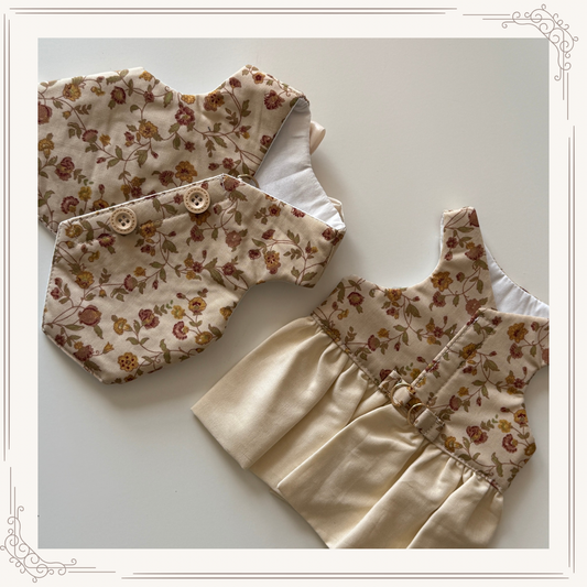Robe ou gilet Fleurs d'automne – Tenues assorties pour couples lapins