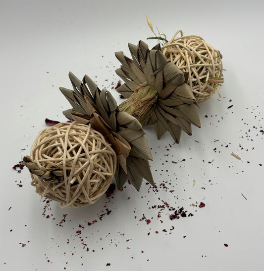 Palm and Rattan Foraging Set by Miss Bun’s