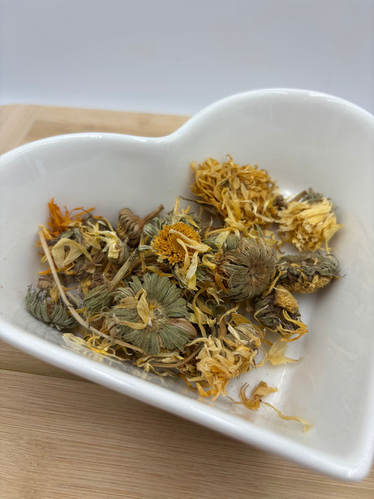 Pétales de calendula – Fleurs de souci séchées naturelles pour lapins (10 g)