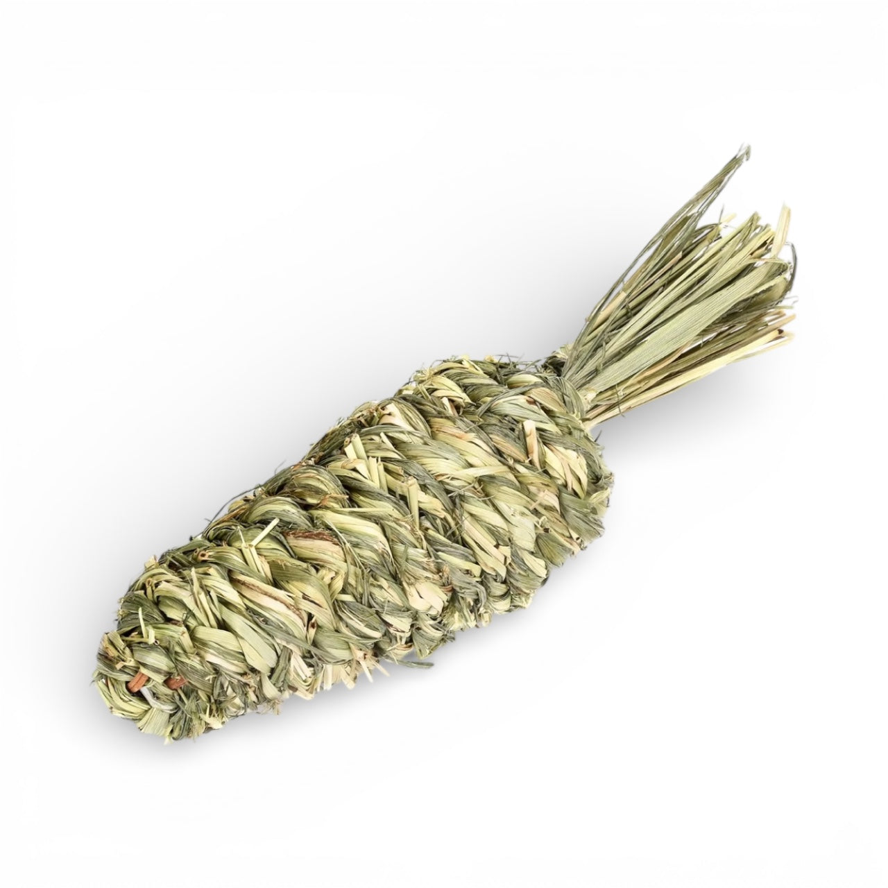 Jouet à mâcher carotte en herbe naturelle pour lapins