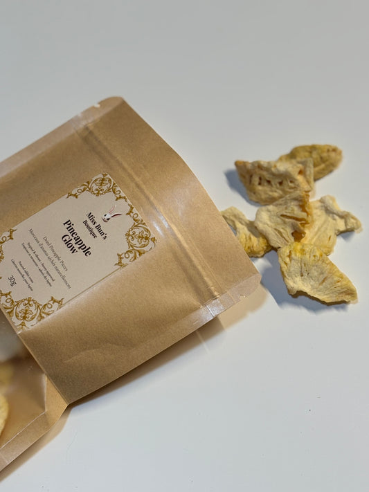 Pineapple Glow – Natural Dried Pineapple Pieces for Rabbits (30g)