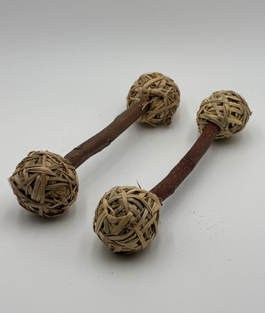 Jouet à mâcher en saule naturel – Haltère