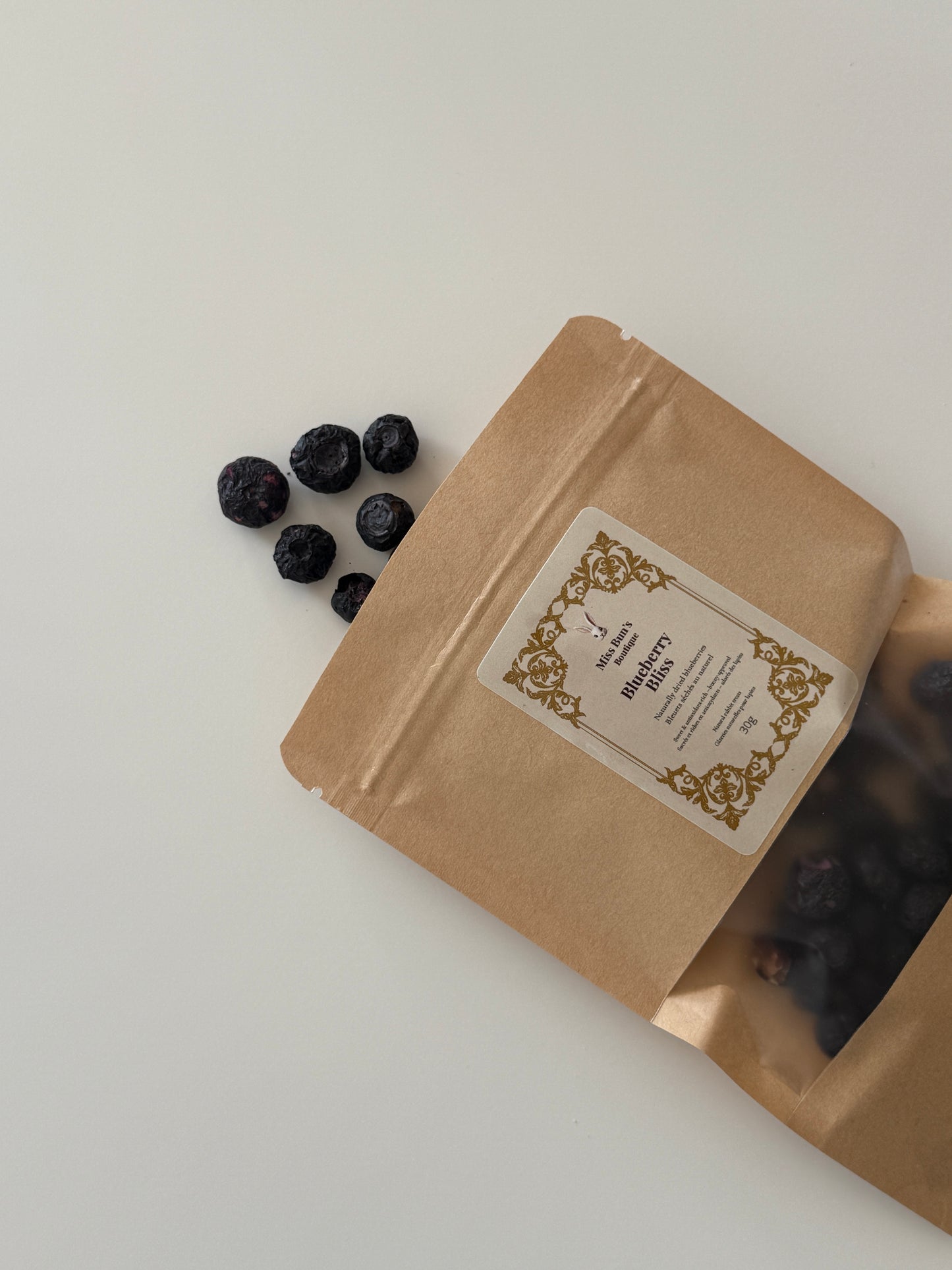 Blueberry Bliss – Natural Dried Blueberries for Rabbits (30g)