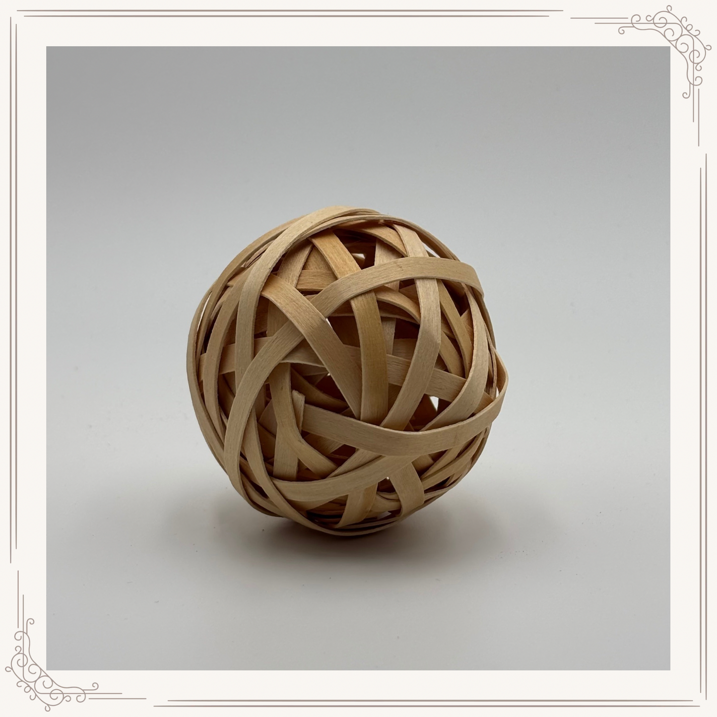 Boule naturelle en bois de pommier – 7 cm