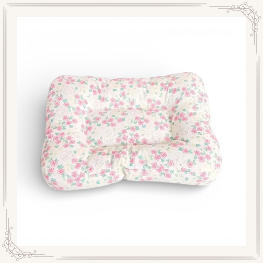 Lit Floral Rembourré pour Lapin – Coussin de Repos Doux