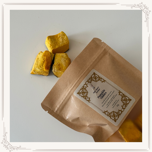Morceaux de citrouille séchée naturelle pour lapins (30 g)