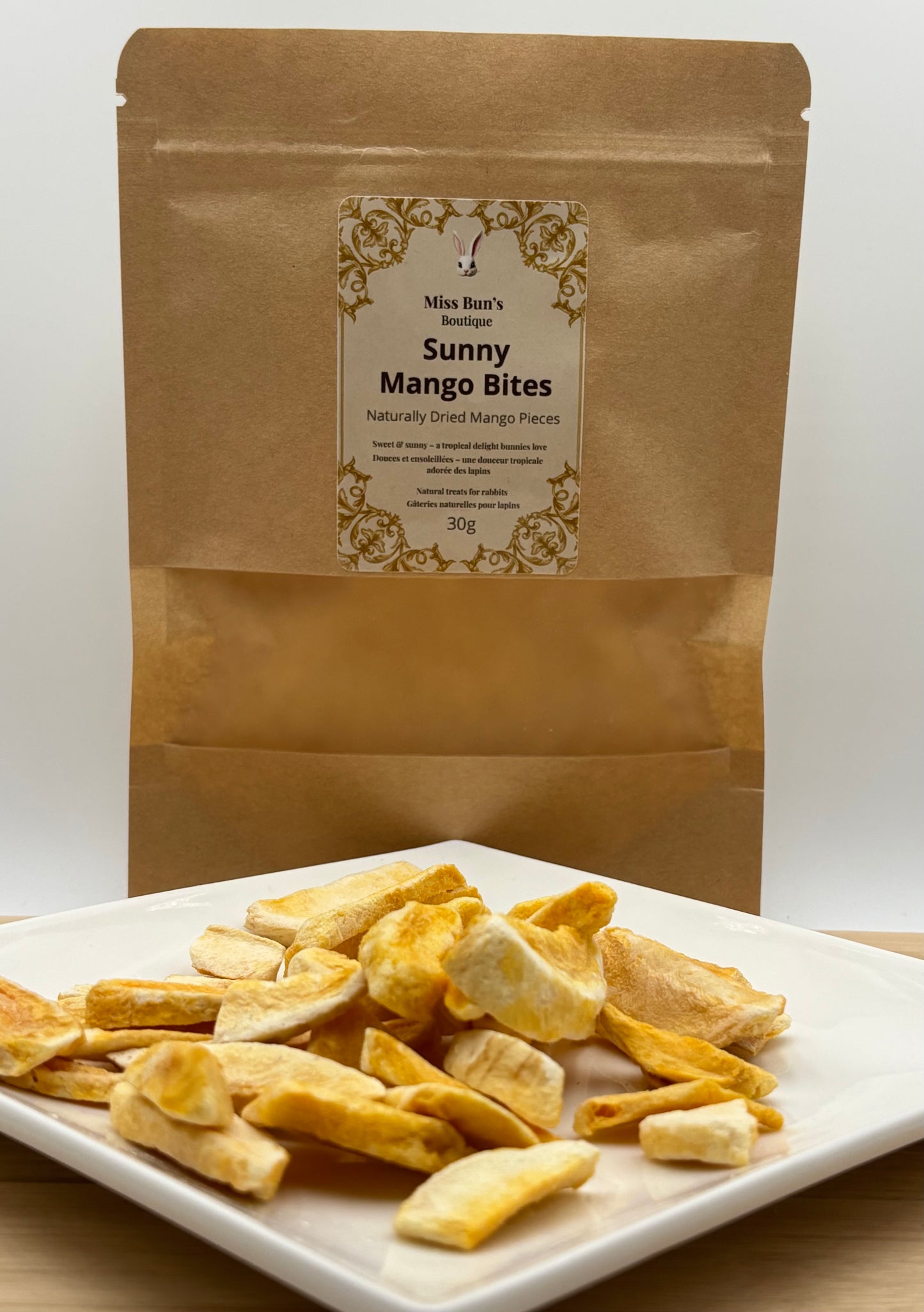 Bouchées de mangue ensoleillées