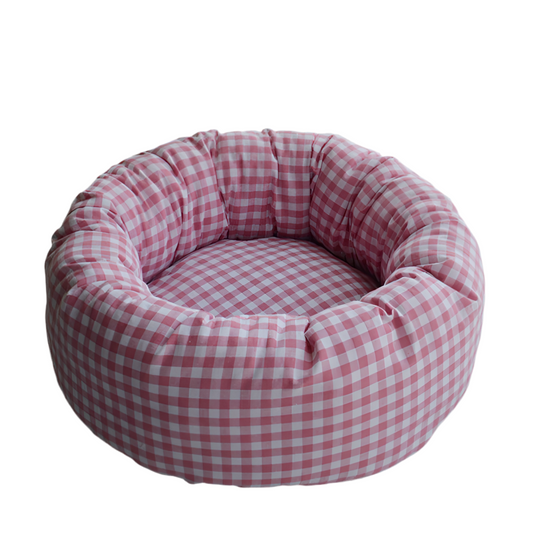 Panier pour lapin moelleux et confortable en forme de tarte aux œufs – Amovible et lavable