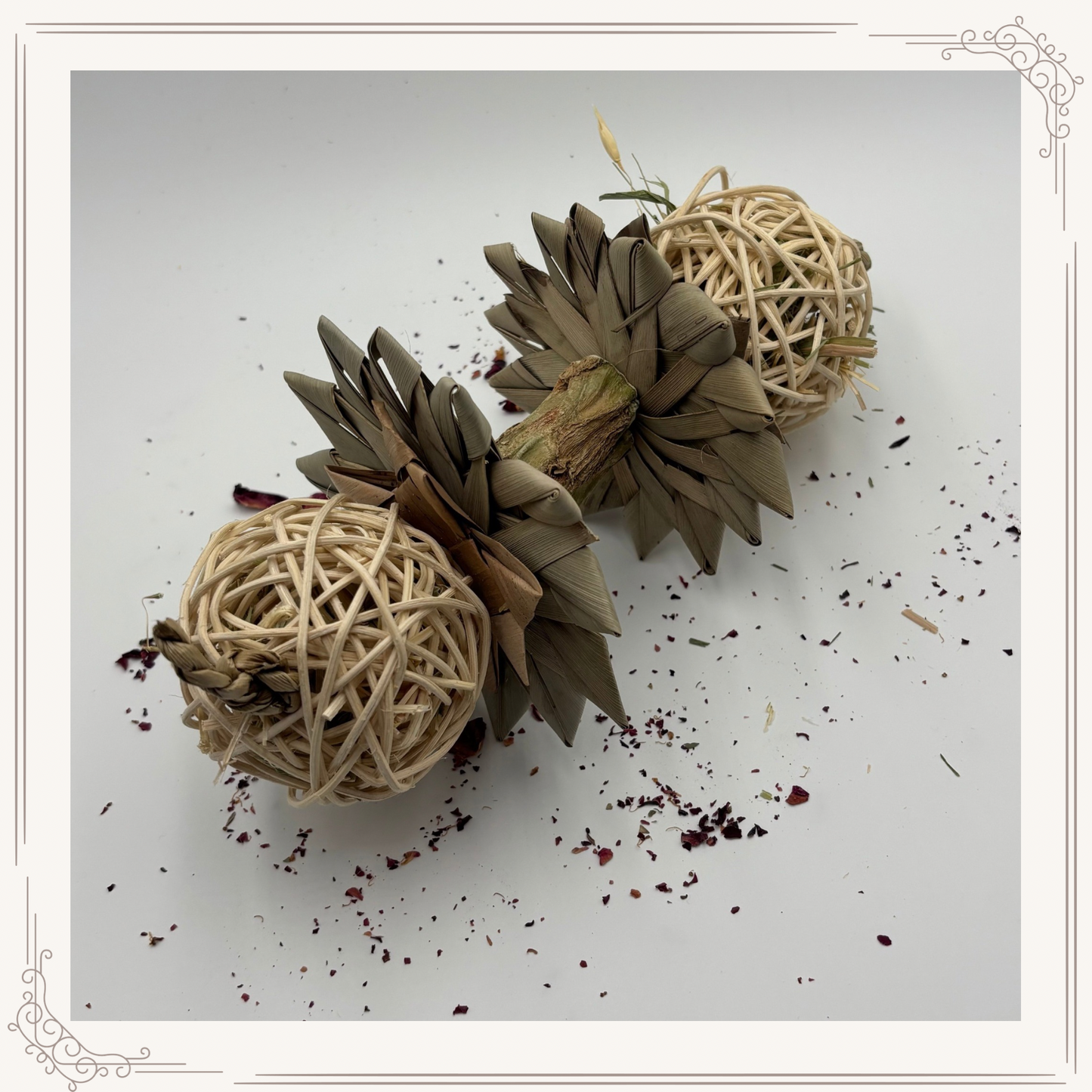 Palm and Rattan Foraging Set by Miss Bun’s