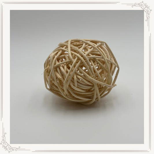 Boule naturelle en rotin – 7 cm