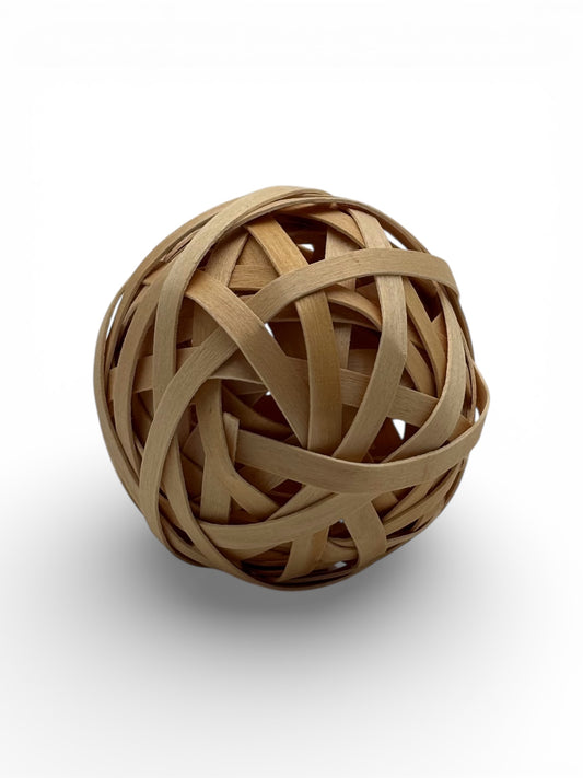 Boule naturelle en bois de pommier – 7 cm