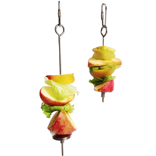 Stainless Steel Fruit Skewer – Rabbit & Small Pet Feeder