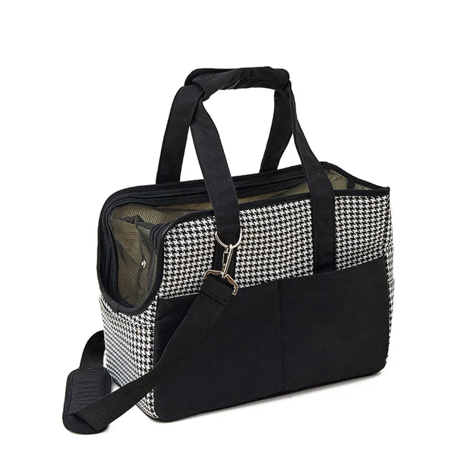 Sac de transport portable en toile pour lapin – Sac à bandoulière léger et respirant avec poche et tapis