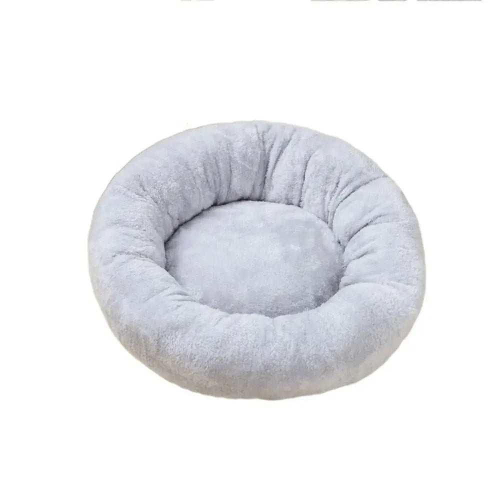 Lit rond en peluche pour lapin – Nid d'hiver doux pour petits animaux