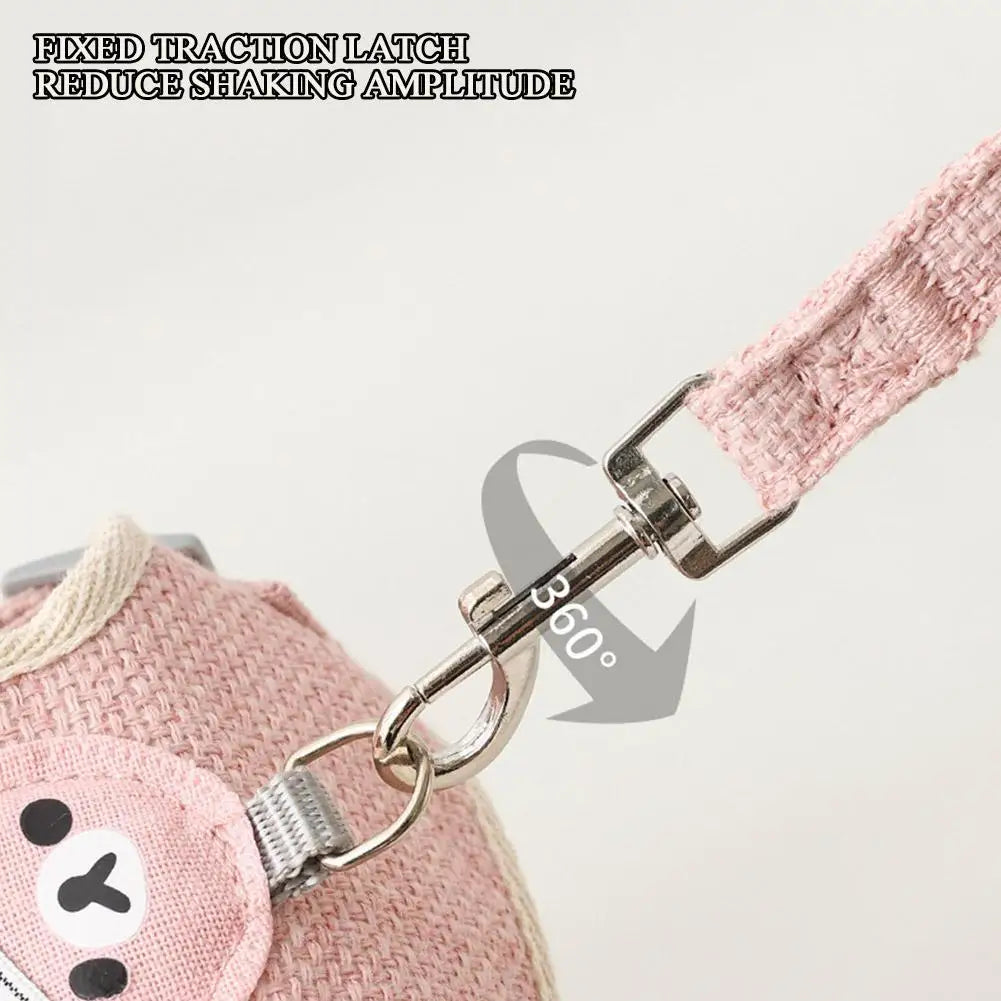 Harnais réglable pour lapin de type sous-vêtement – ​​Laisse en nylon souple pour petits animaux