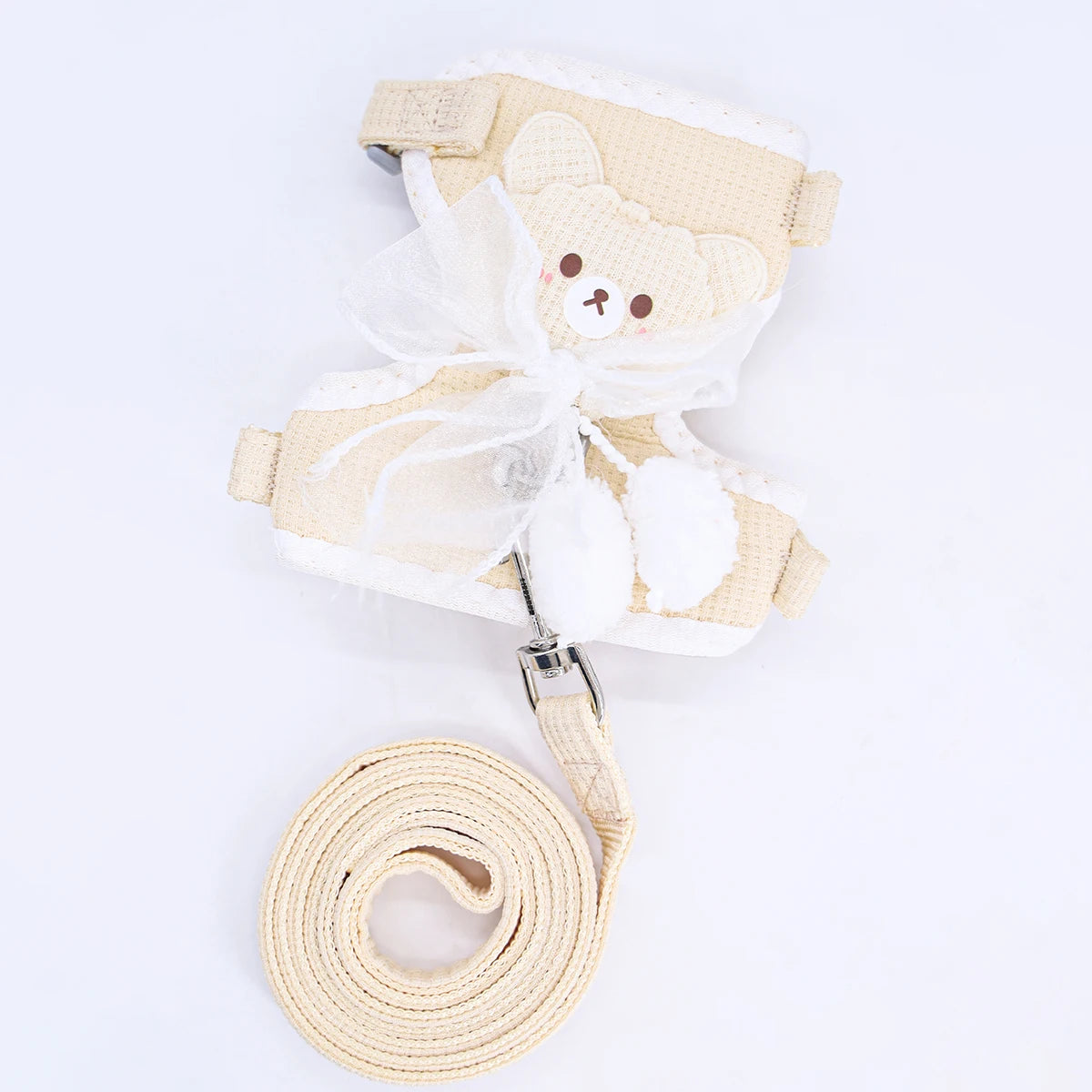 Adjustable Rabbit Harness with Leash – Princess Style Anti-Escape Strap