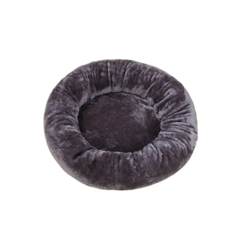 Lit rond en peluche pour lapin – Nid d'hiver doux pour petits animaux