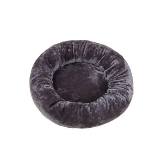 Lit rond en peluche pour lapin – Nid d'hiver doux pour petits animaux