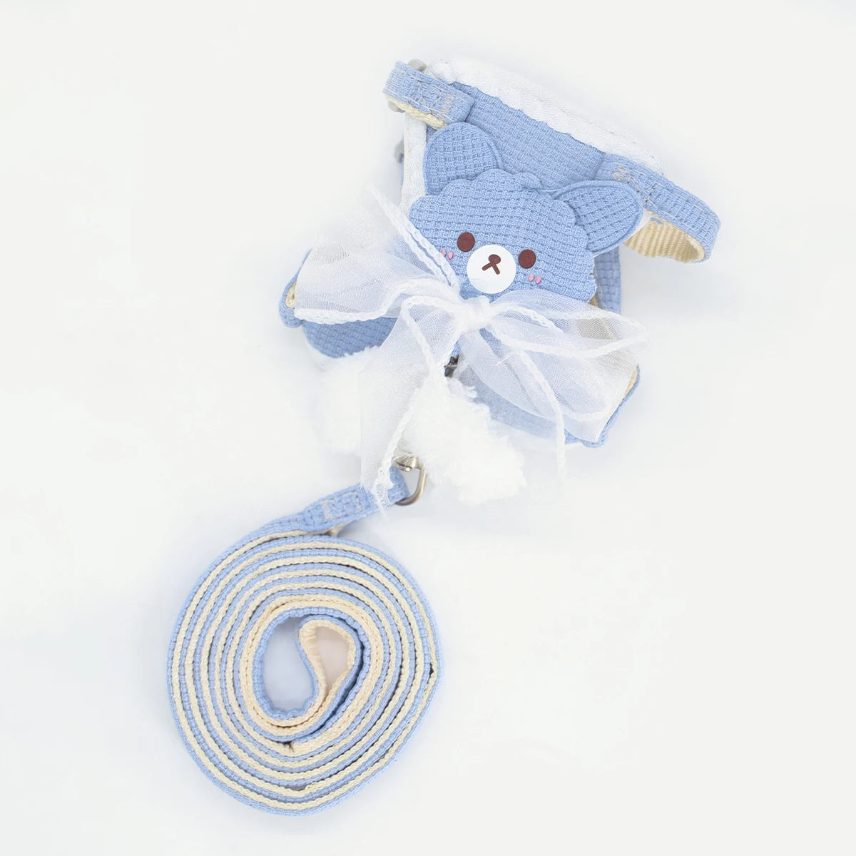 Adjustable Rabbit Harness with Leash – Princess Style Anti-Escape Strap