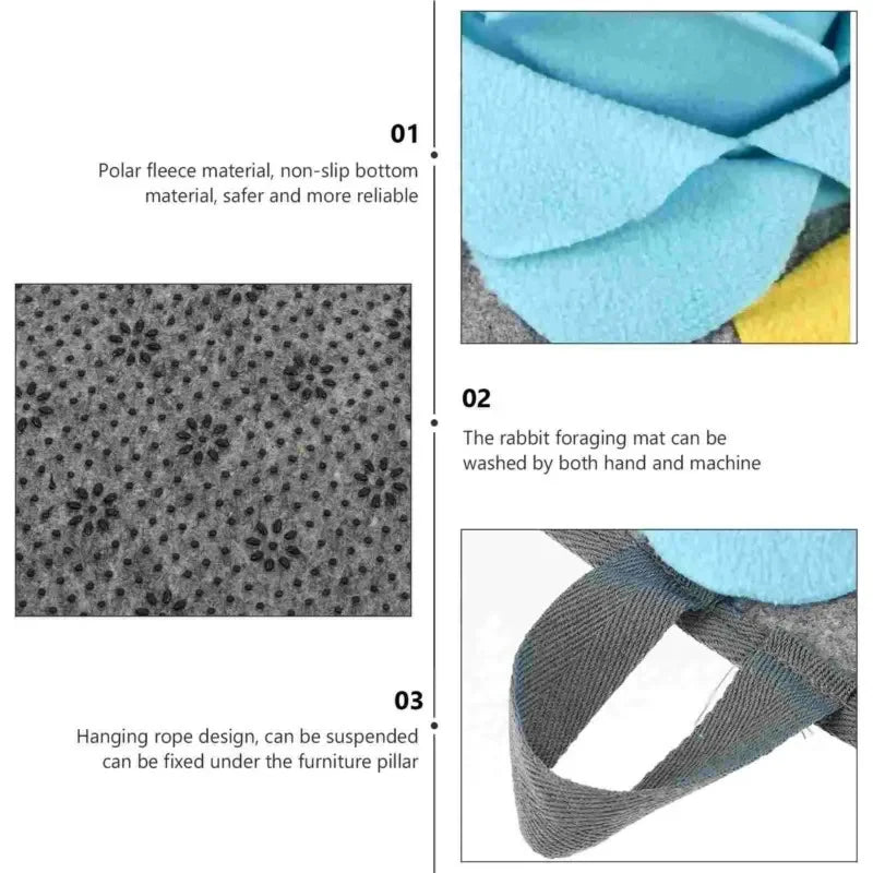 Snuffle Mat for Rabbits - Interactive Foraging & Feeding Toy