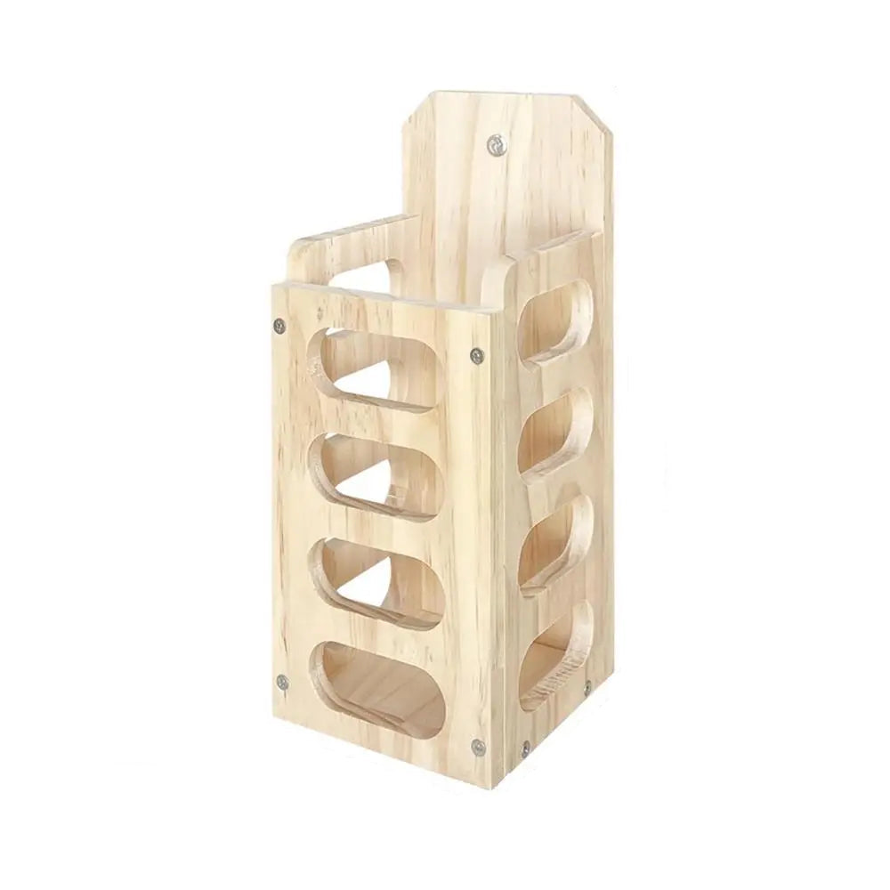Wooden Hay Feeder for Rabbits – Cage Rack with Veggie Holder