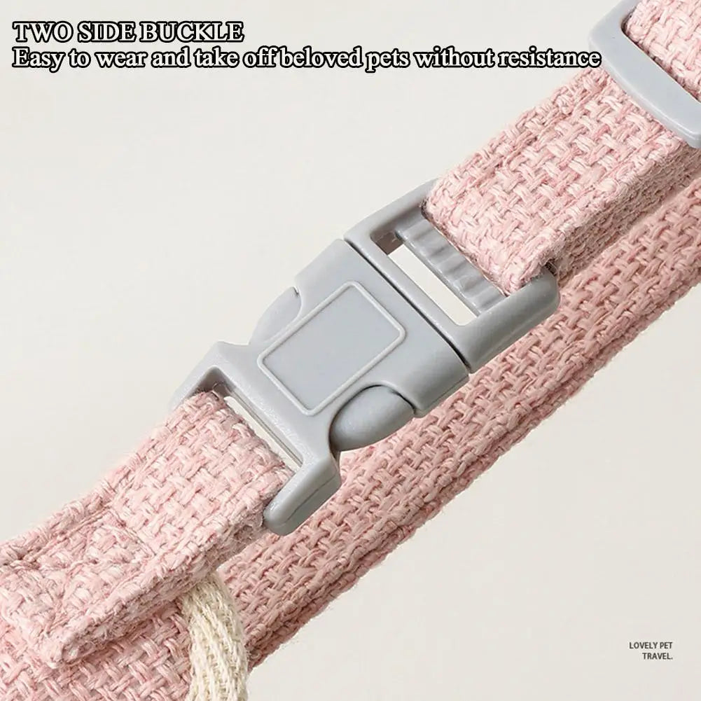 Harnais réglable pour lapin de type sous-vêtement – ​​Laisse en nylon souple pour petits animaux