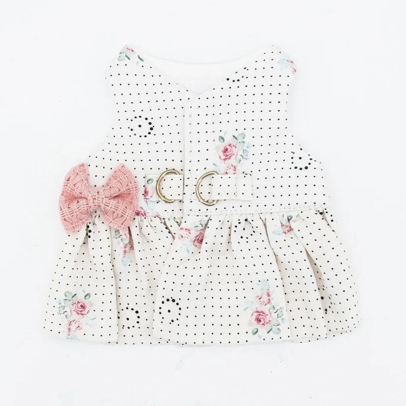 Romantic Rose Dress & Hat Set for Rabbits – Princess Style