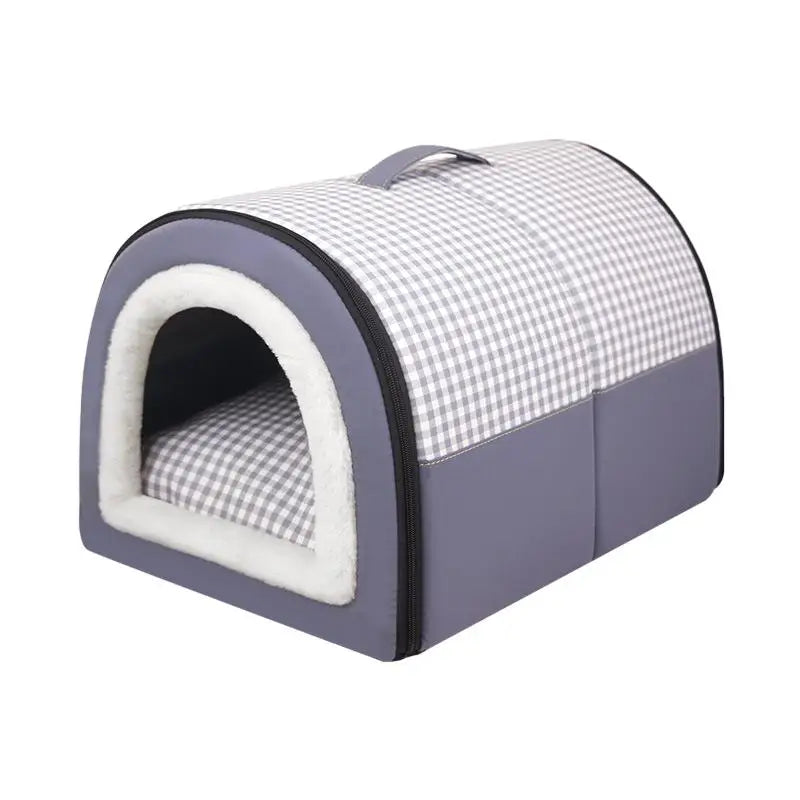 Soft Portable Rabbit Bed & House – Warm Foldable Shelter for Small Pets